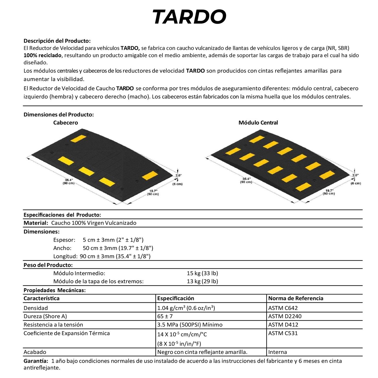 Tardo Cabecero Hembra
(Vulcanizado) - Imagen 3